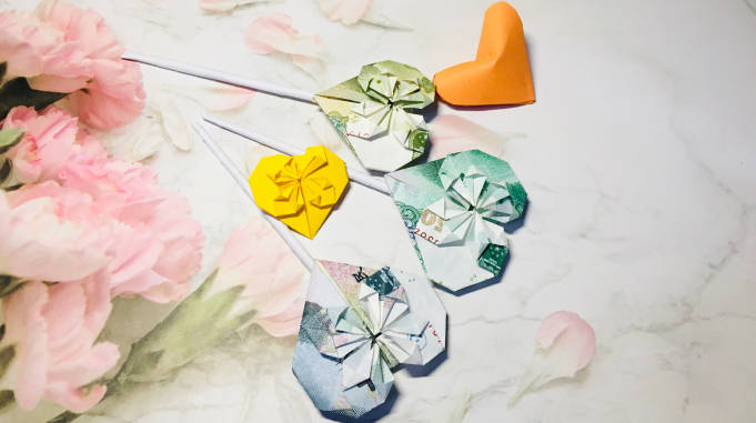 折纸这样的爱心魔法棒来一打都不嫌多简单好看