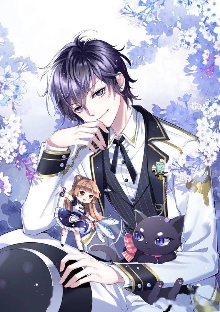 马克笔手绘动漫男生这么萌的少男流鼻血啊