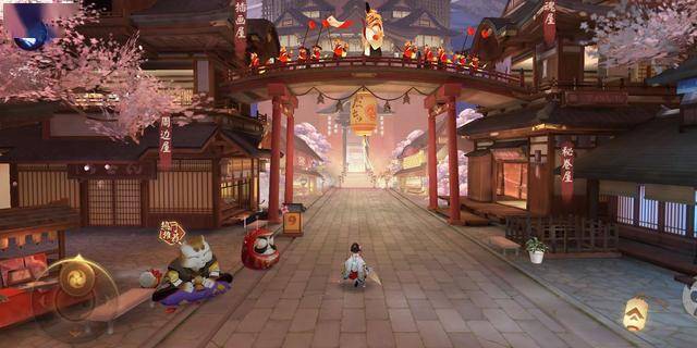 阴阳师沉浸式町中带给玩家新的体验回合制游戏有了行动自由