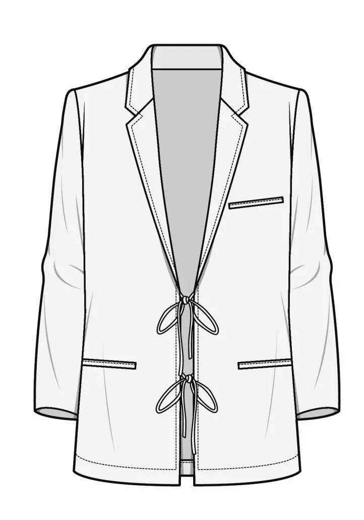 女西服(款式纸样大总结)