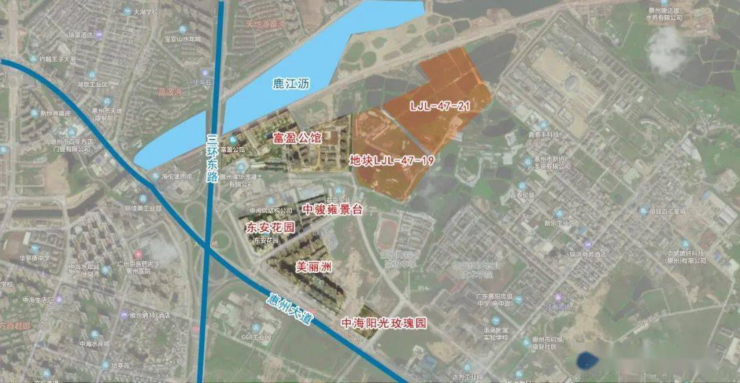 鹿江沥为惠州重点打造的绿色滨水景观带,沿河两岸将分两区建设4个公园