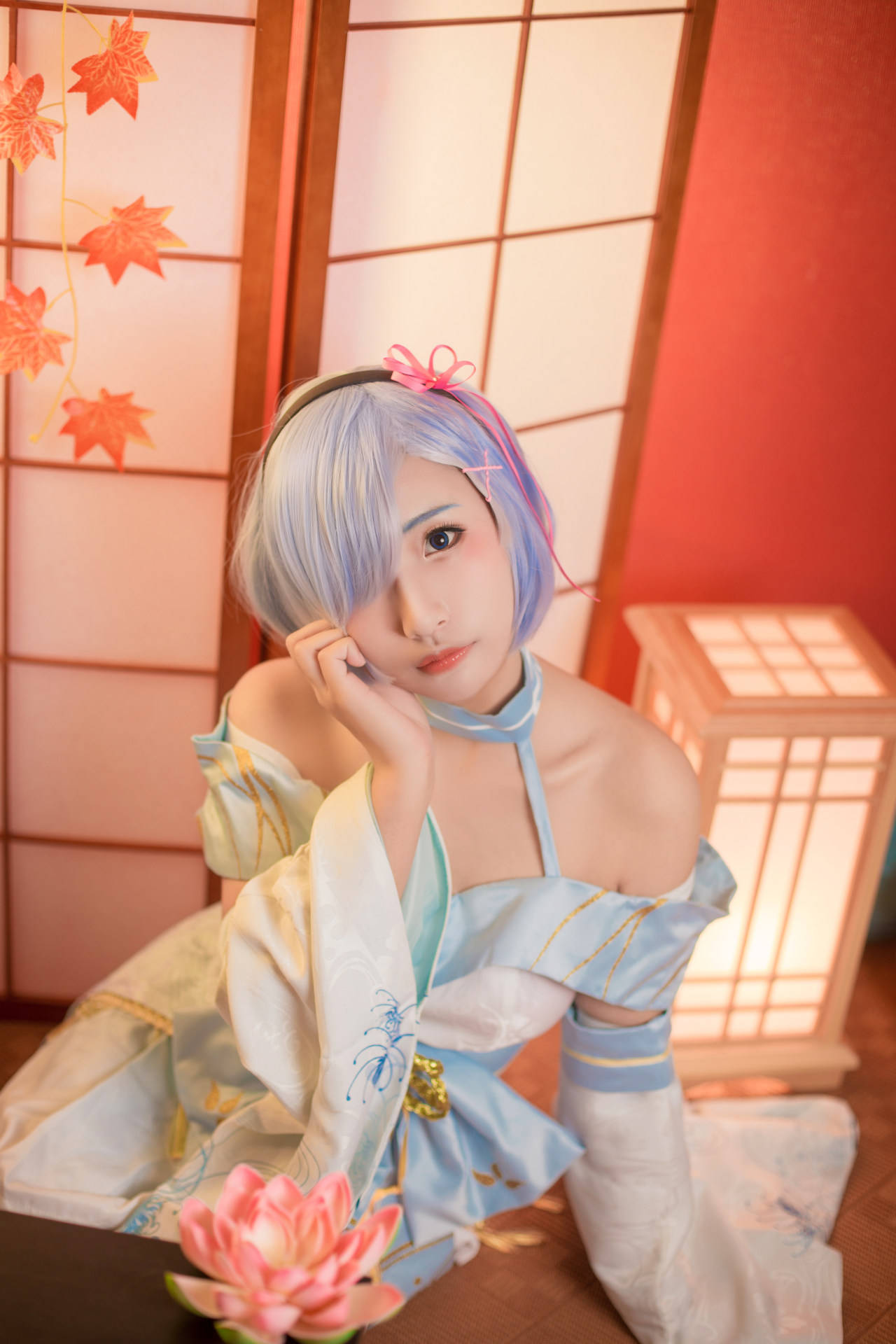 re:从零开始的异世界生活雷姆cosplay,雷姆最喜欢姐姐了