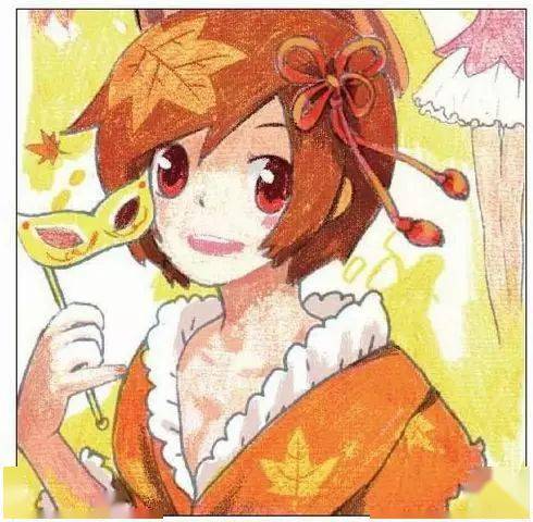 彩铅画人物动漫 | 四季少女,彩铅动漫人物手绘教程图解