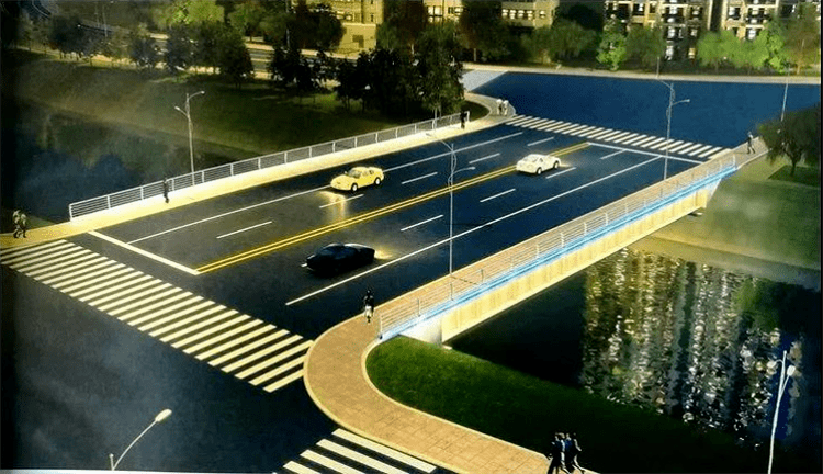 秦州区罗玉河五中车行桥开建