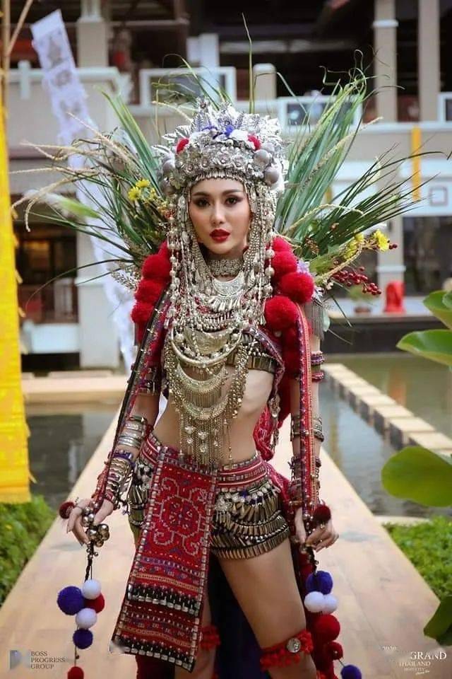 海外苗族2020泰国小姐大赛苗装刺绣大放异彩