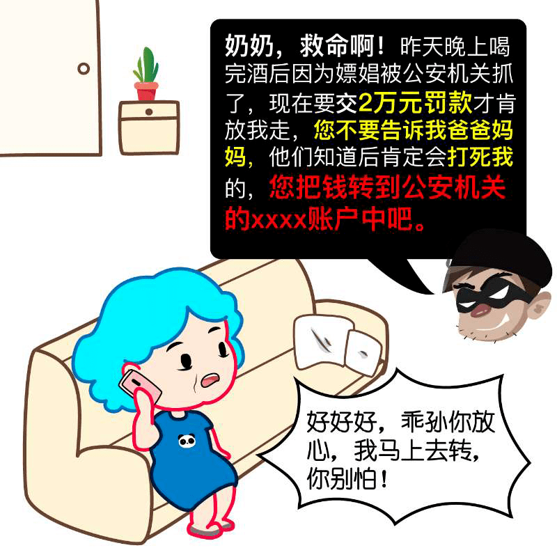 漫画| 转给爸妈,谨防这些诈骗套路