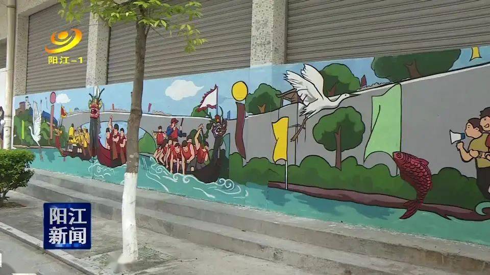 进行微改造,将社会主义核心价值观以及相关创文知识,以墙绘的形式在