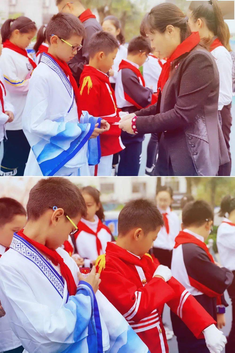 景山小学红领巾闪耀新时代好少年筑梦小康路盐城景山小学庆祝建队日