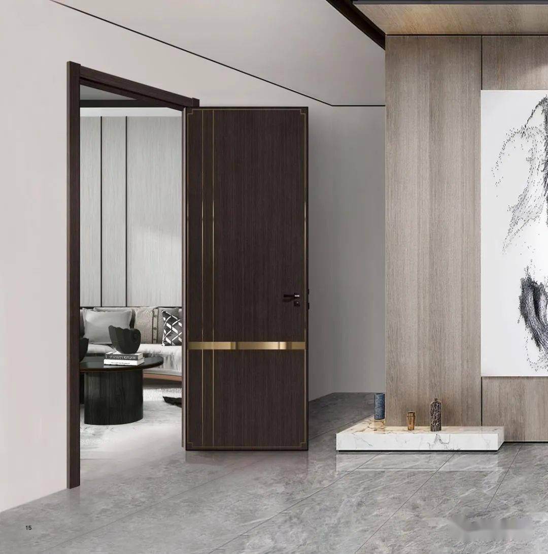 新品上市林润碳纤阻燃无漆木门