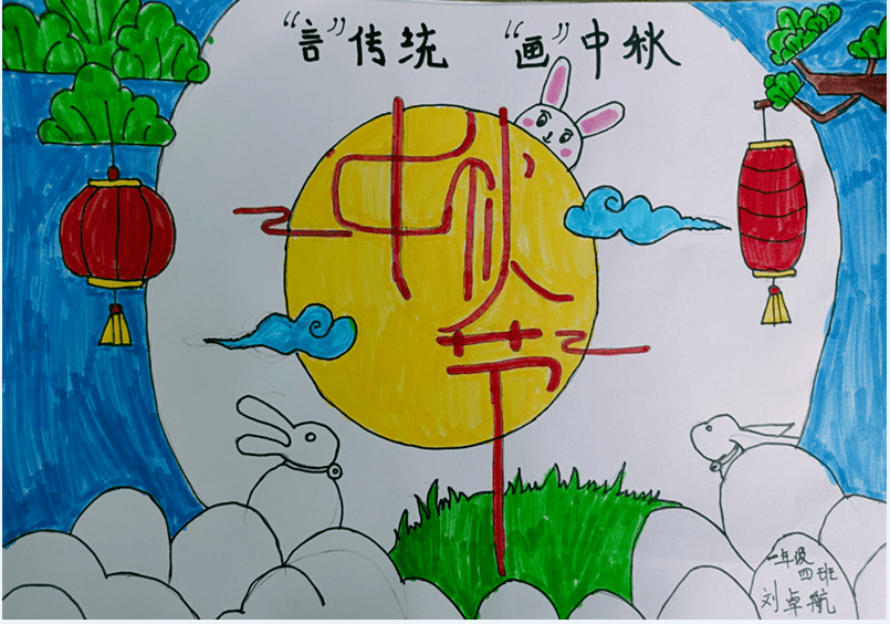 中国传统节日简单绘画图片