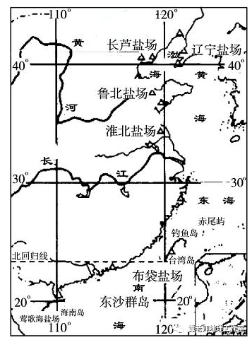 我国四大盐场的位置图图片