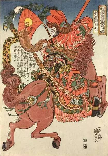 日本浮世绘中的人水浒人物,绘画一种乖戾之气