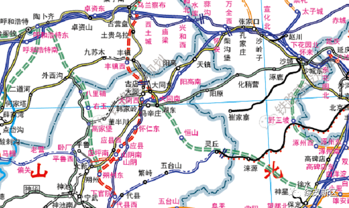 資訊2020最新版山西鐵路規劃圖新增8條高鐵客專