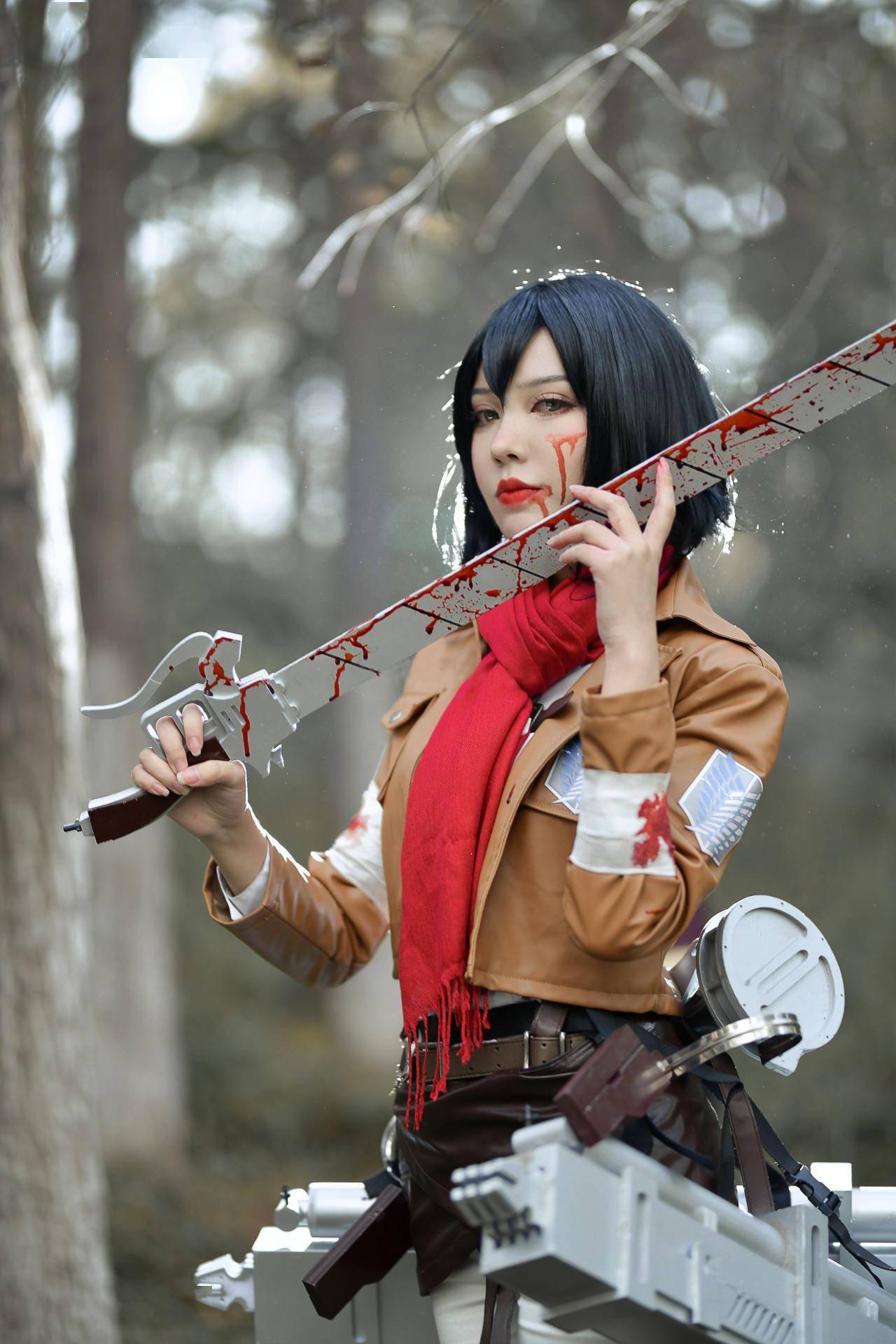 进击的巨人 三笠cosplay