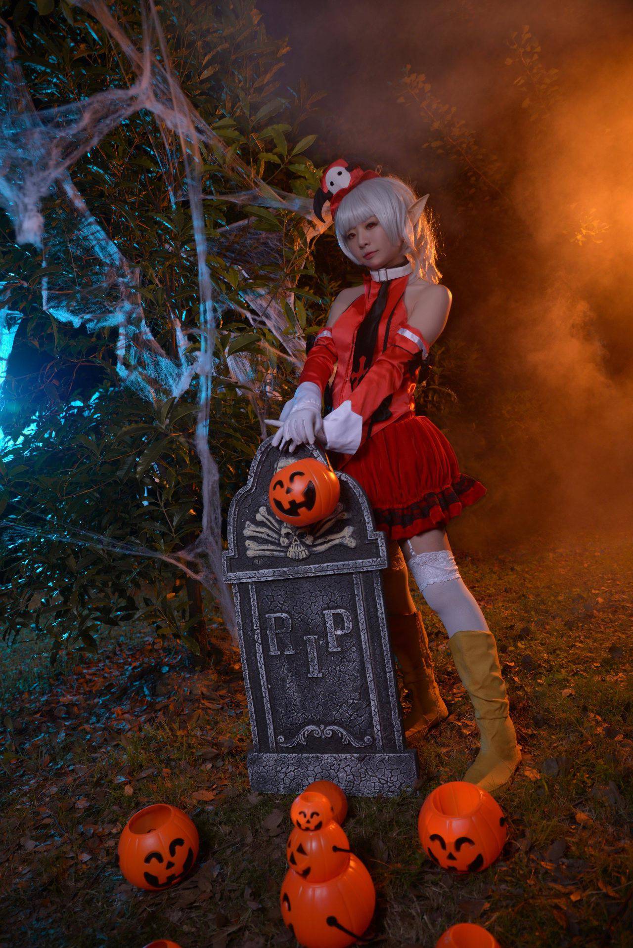 龙之谷万圣快乐 红月套弓箭手cosplay