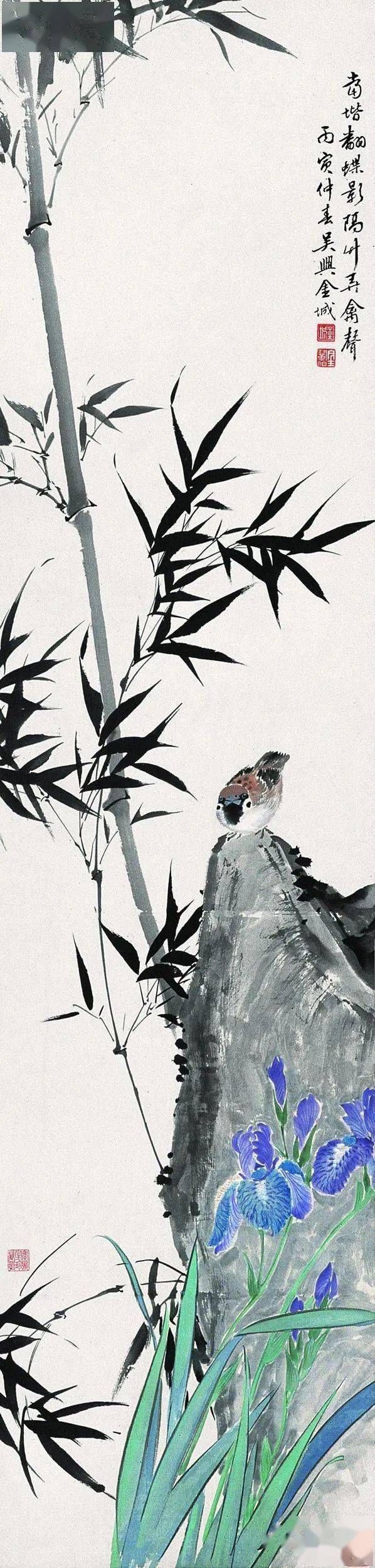 金北楼画竹,凌风傲骨_金城