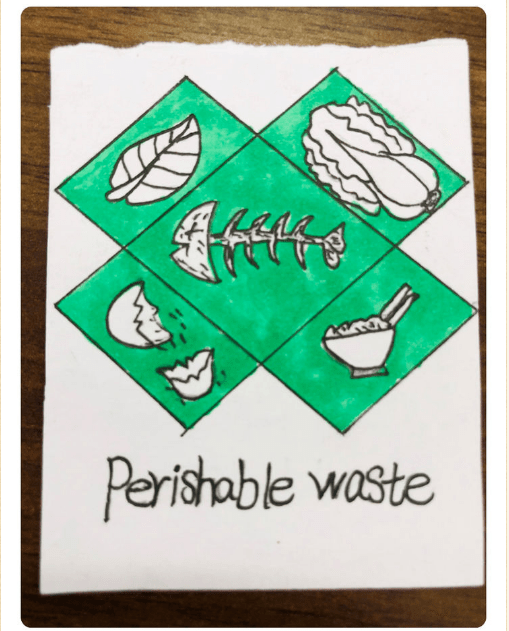 垃圾分类小卡片出炉啦建德市洋安中心学校垃圾分类主题活动