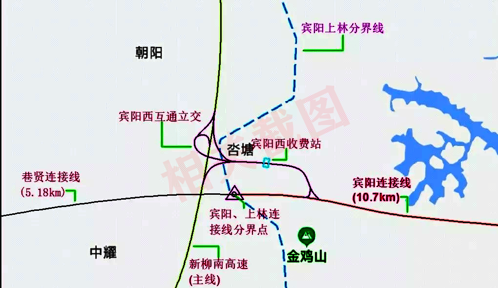 直击新柳南高速巷贤出口(宾阳西收费站)!距离巷贤二级路仅几千米!