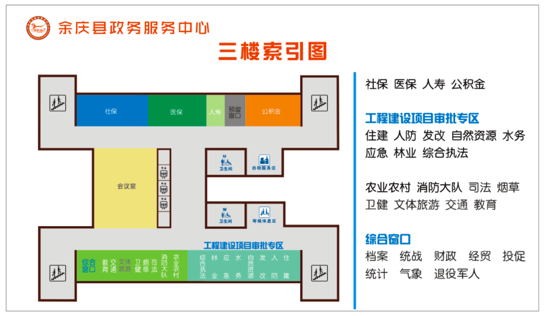便民余庆县政务服务中心最新布局图来了一秒看懂