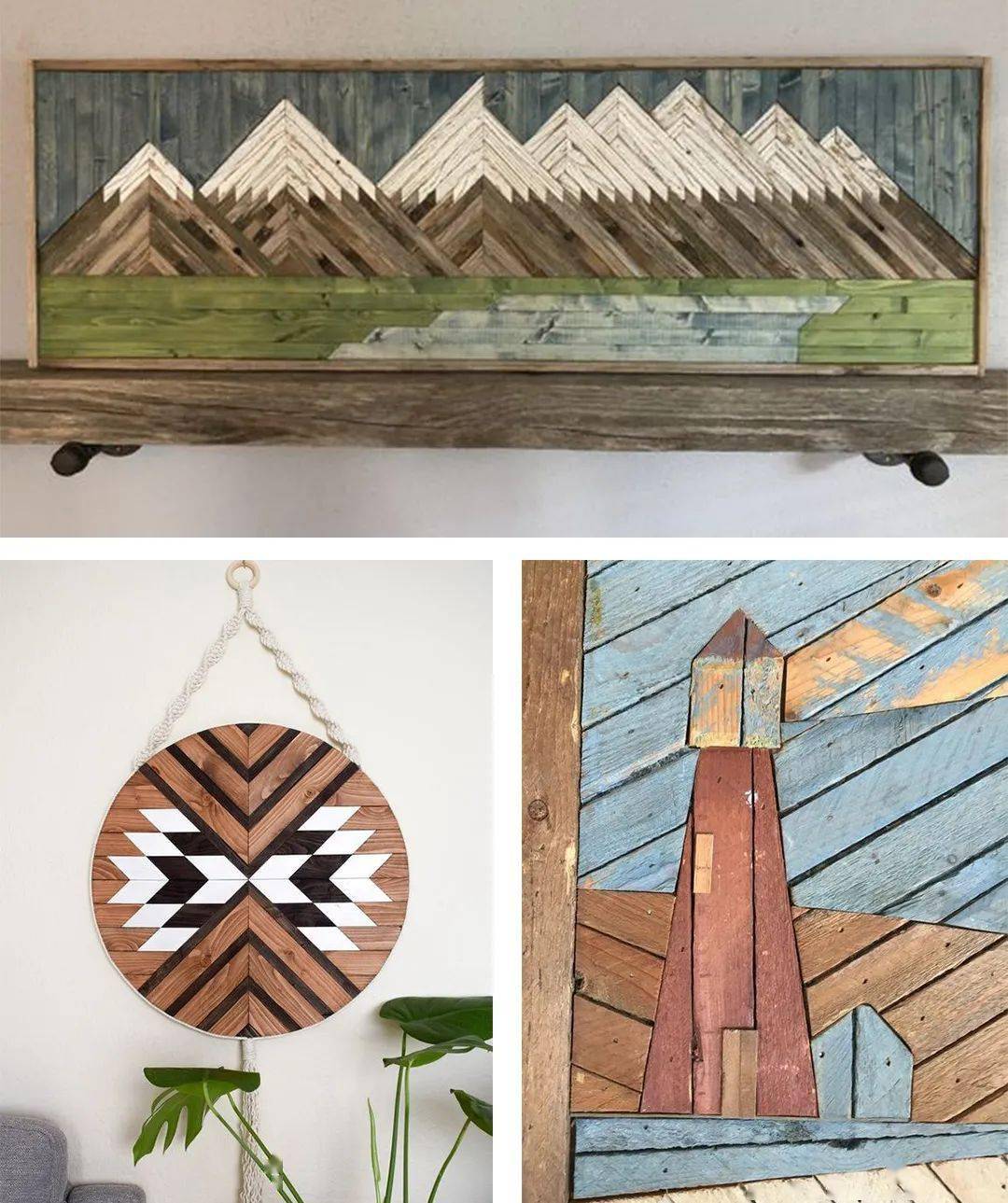 地板除了做地面材料外,多余的材料还可以做墙饰,装饰画,相框,甚至花架