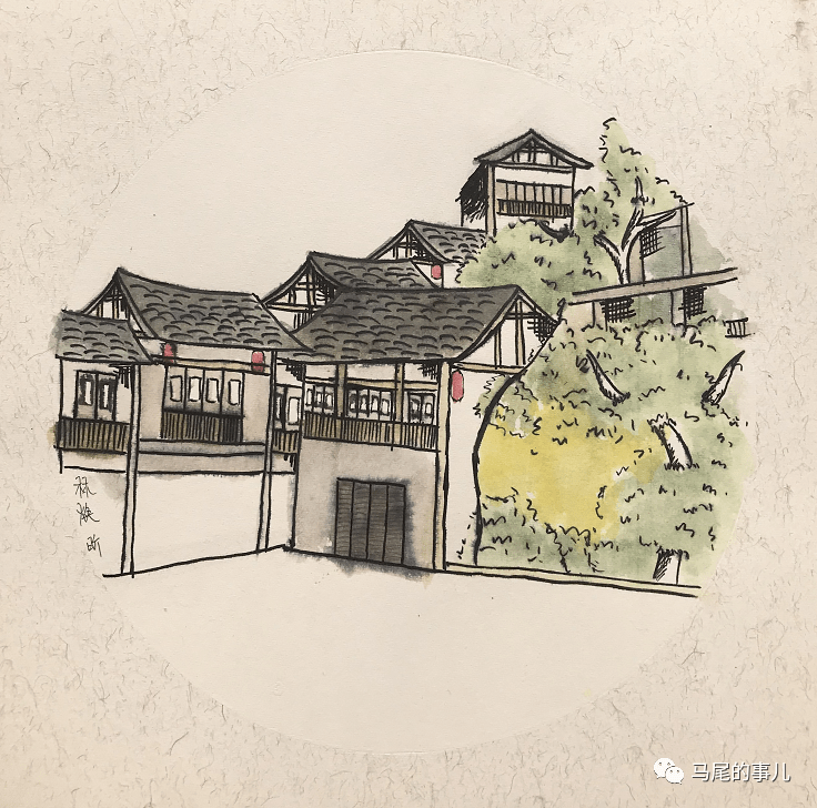 不一样的风韵马尾学生笔下的水墨船政古街