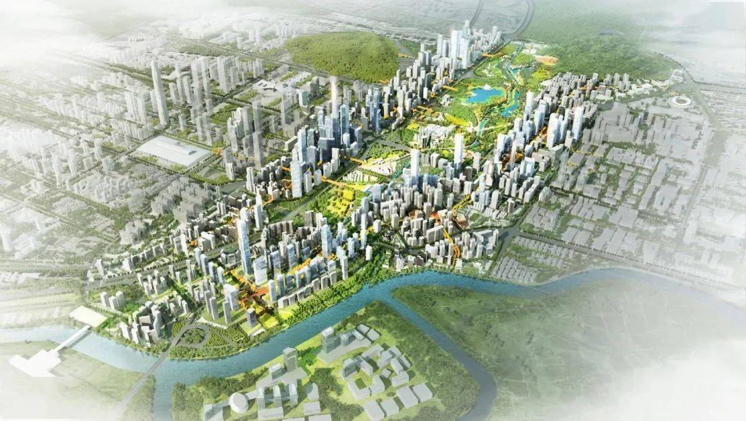 深圳新中央活力区来了福田环中心公园片区亮了