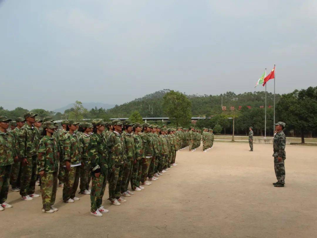 台山市鹏权中学新生军训圆满结束