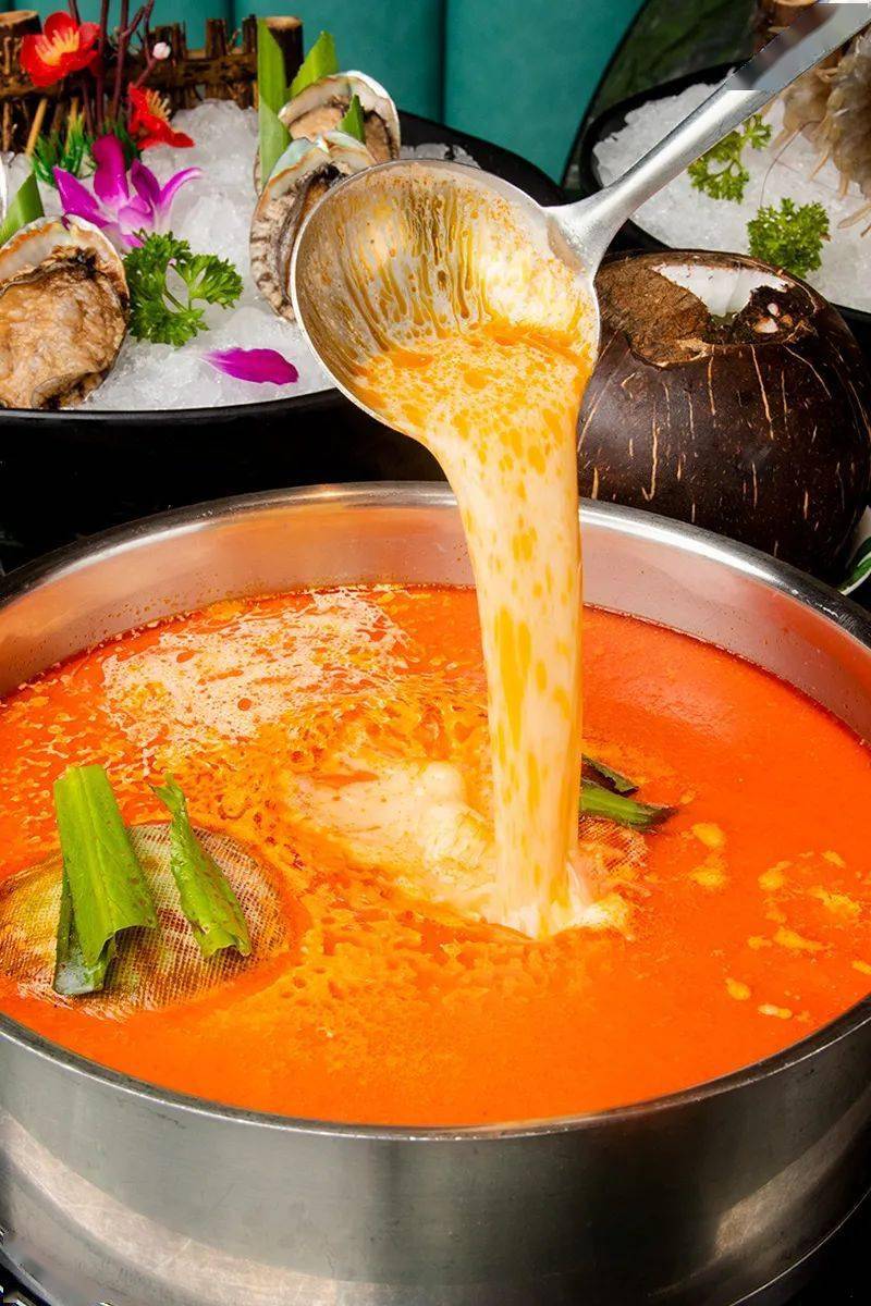 【集渔·泰式海鲜火锅|中骏】188元抢3-4人海鲜火锅大餐,鲜活鲍鱼