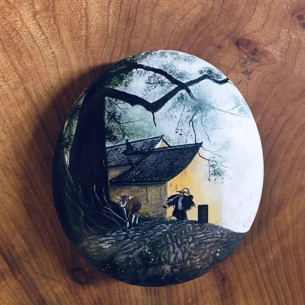 常山乡村石头彩绘丨我和我的家乡以画传情