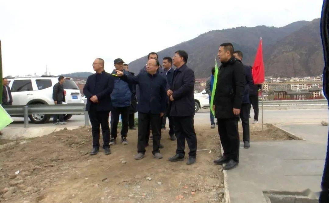 州委常委,常务副州长汪尚学一行来迭部县督查 固定资产投资,项目建设