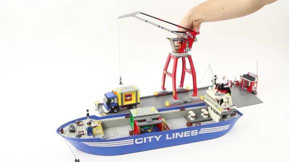 拼装乐高城市系列7994超级货运港口码头