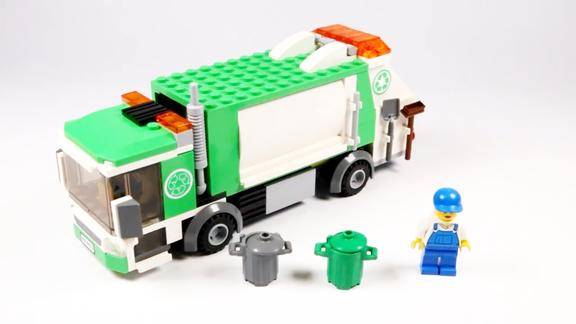 拼装乐高城市系列4432垃圾车
