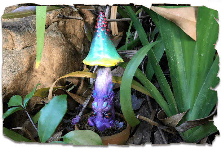 创意这是成了精的蘑菇吧