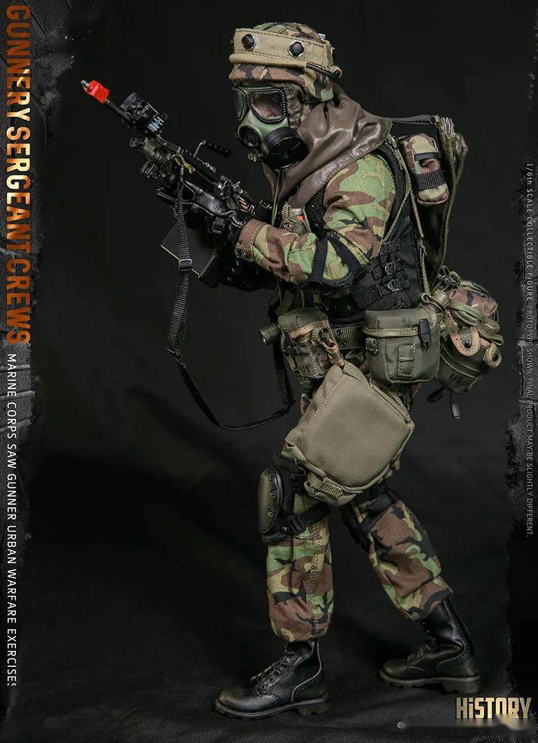 m12 军用手鎗套m9 手鎗m16弹匣 x3空包弹助退器机鎗背带金属弹链m249