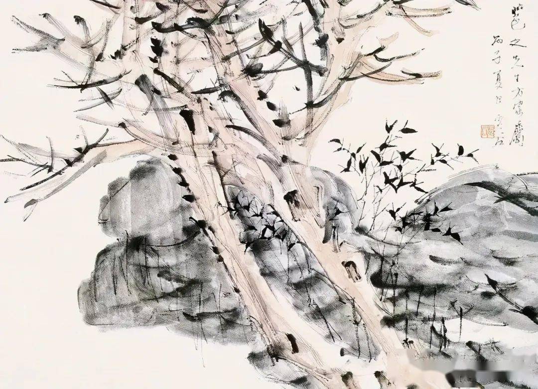 身在佛堂画在江湖虚谷作品欣赏