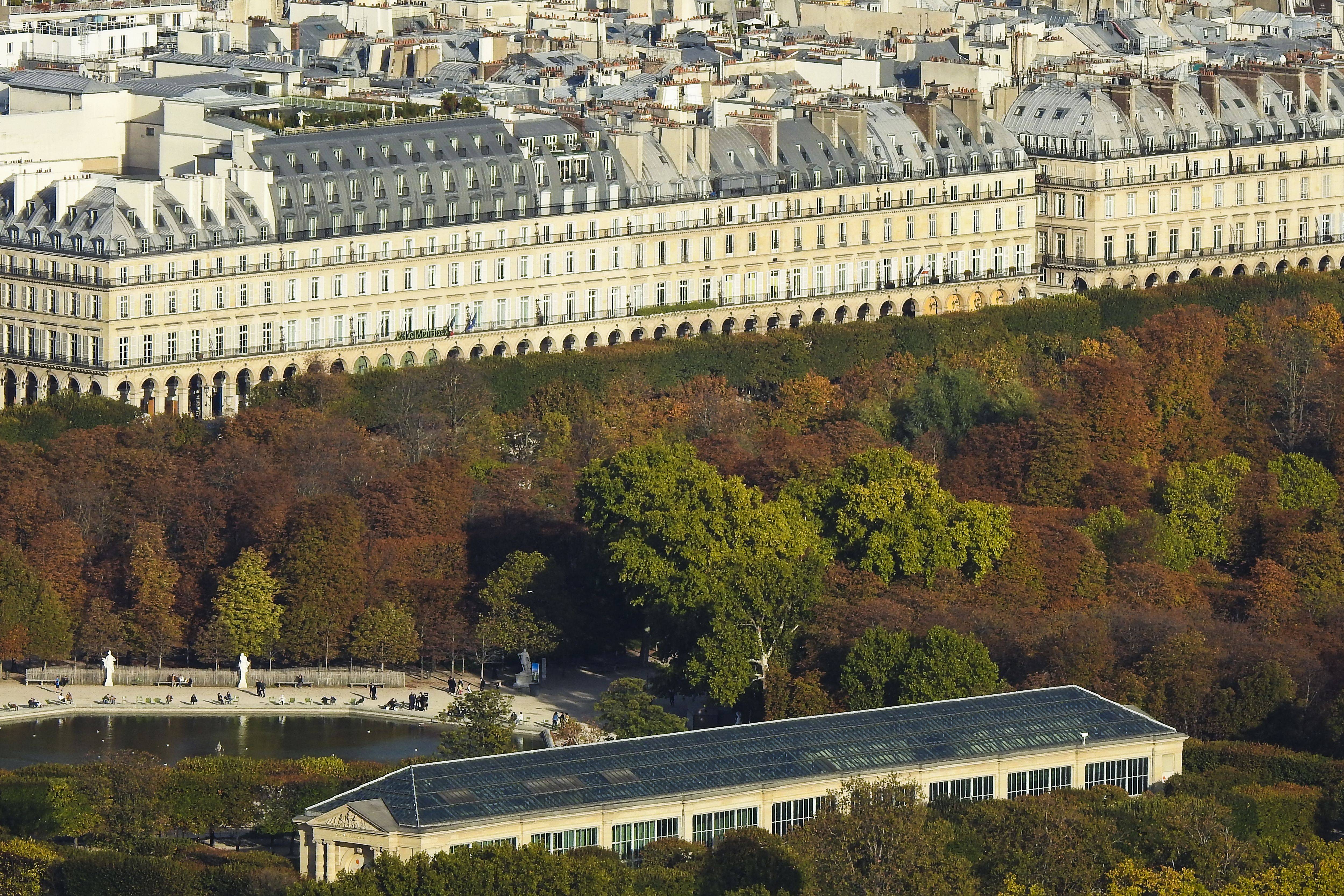 这是10月19日拍摄的法国巴黎杜伊勒里宫.