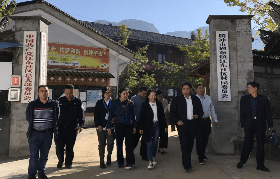 督导组先后深入腾冲市清水乡中寨自然村,和顺镇水碓社区,固东镇江东