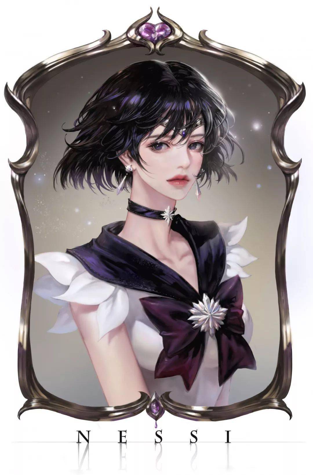 韩国游戏原画师nessi典型的韩式精美游戏角色原画