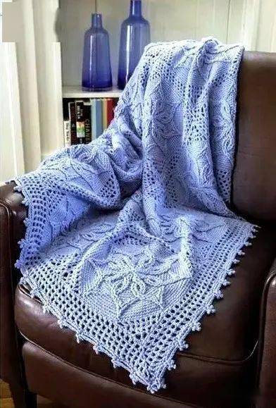 多种方块花钩织毯子附图解