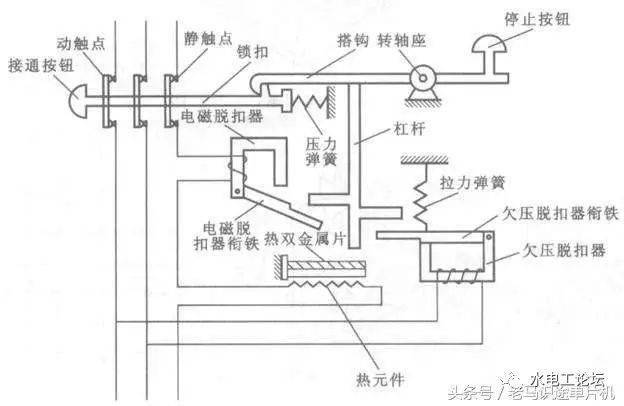 空气开关(断路器)实物,结构,原理,接线图