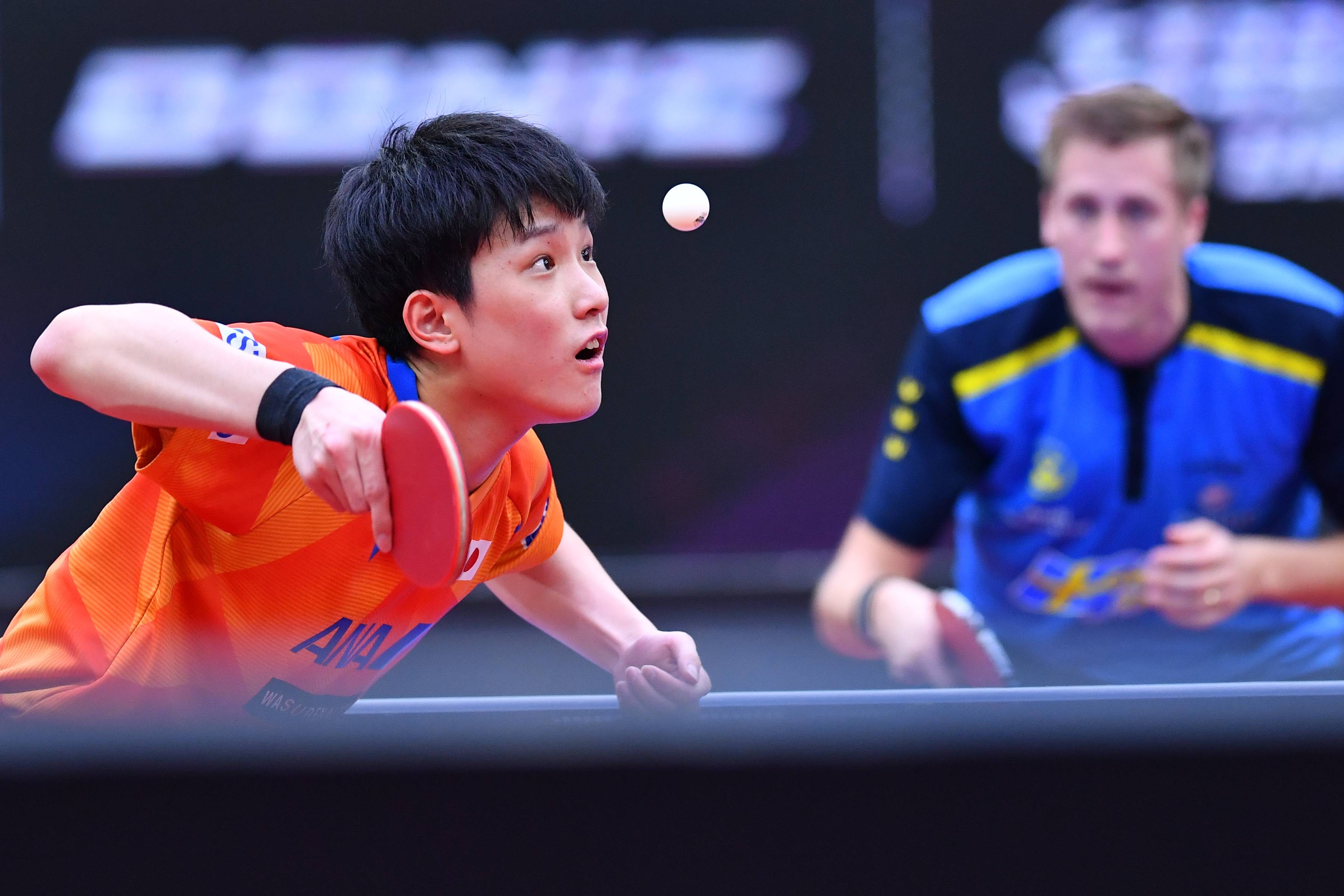 乒乓球男子世界杯日本选手张本智和晋级四强