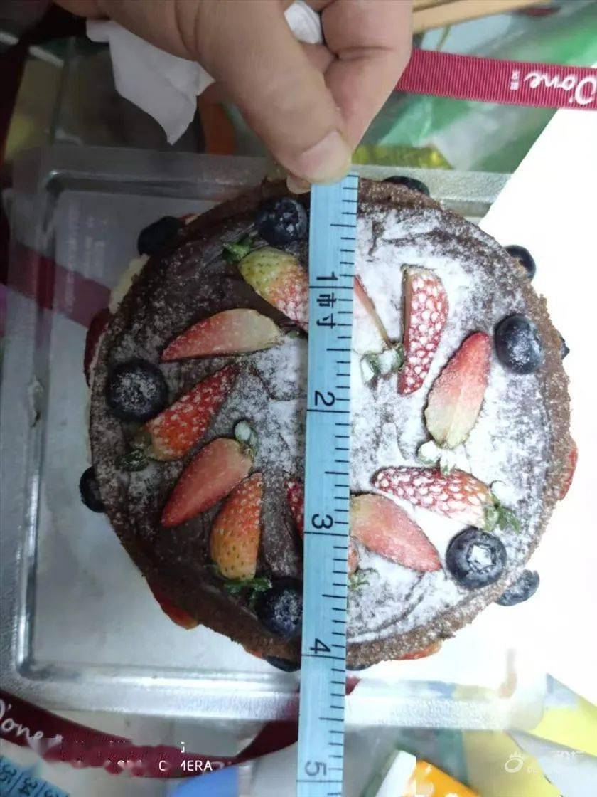 宁波168元买的蛋糕，和巴掌一般大。6寸蛋糕原来是这样的6寸，你知道吗？_市寸