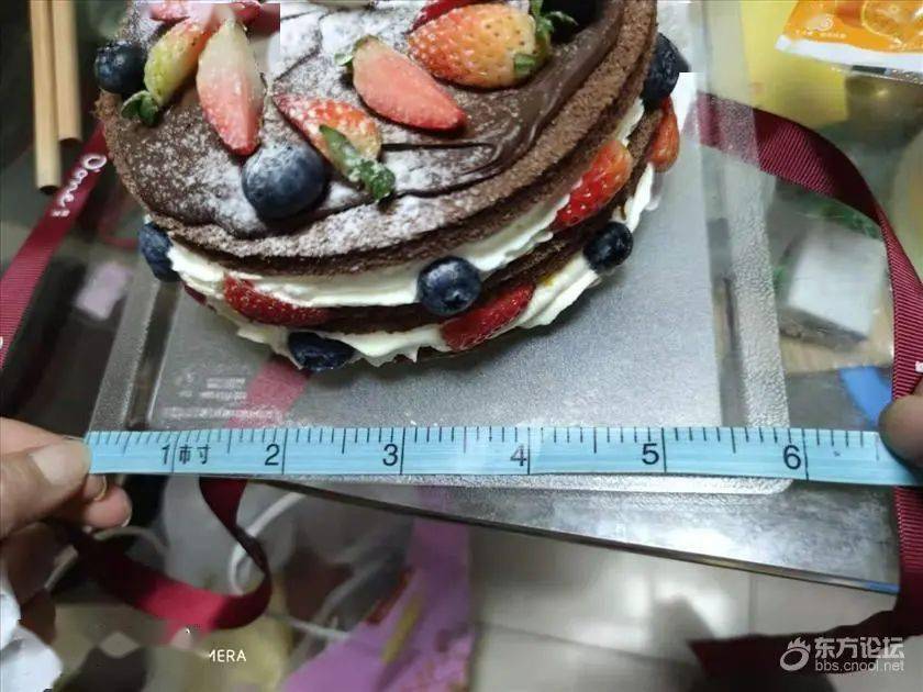 宁波168元买的蛋糕，和巴掌一般大。6寸蛋糕原来是这样的6寸，你知道吗？_市寸