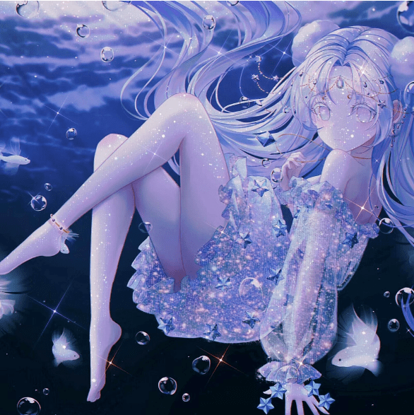 精选高清头像蓝色系列动漫赶紧收藏起来