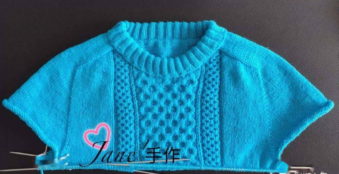 实用是硬道理从上往下织儿童棒针马鞍肩羊绒毛衣详细教程