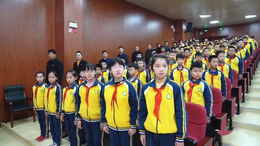 泰山冯玉祥小学举行尊崇宪法国旗下宣誓仪式