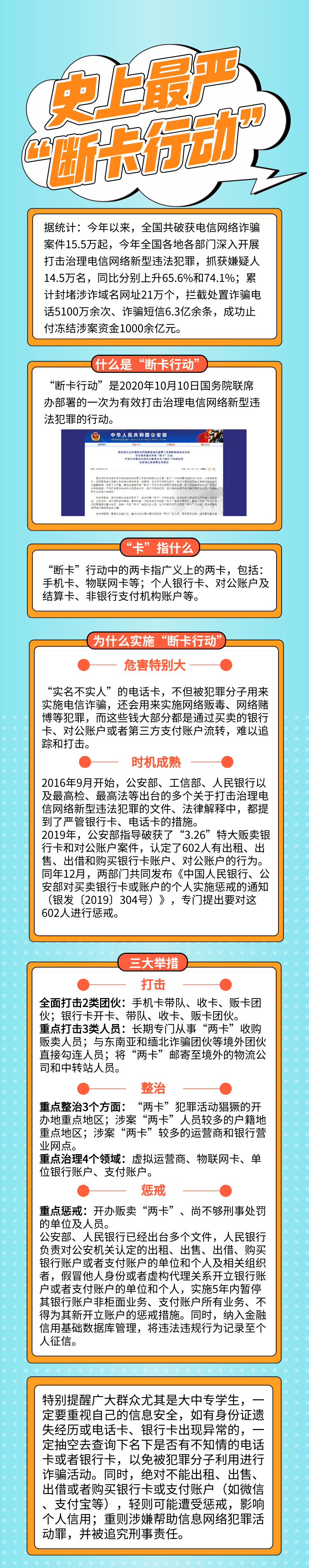 断卡行动系列宣传②史上最严断卡行动