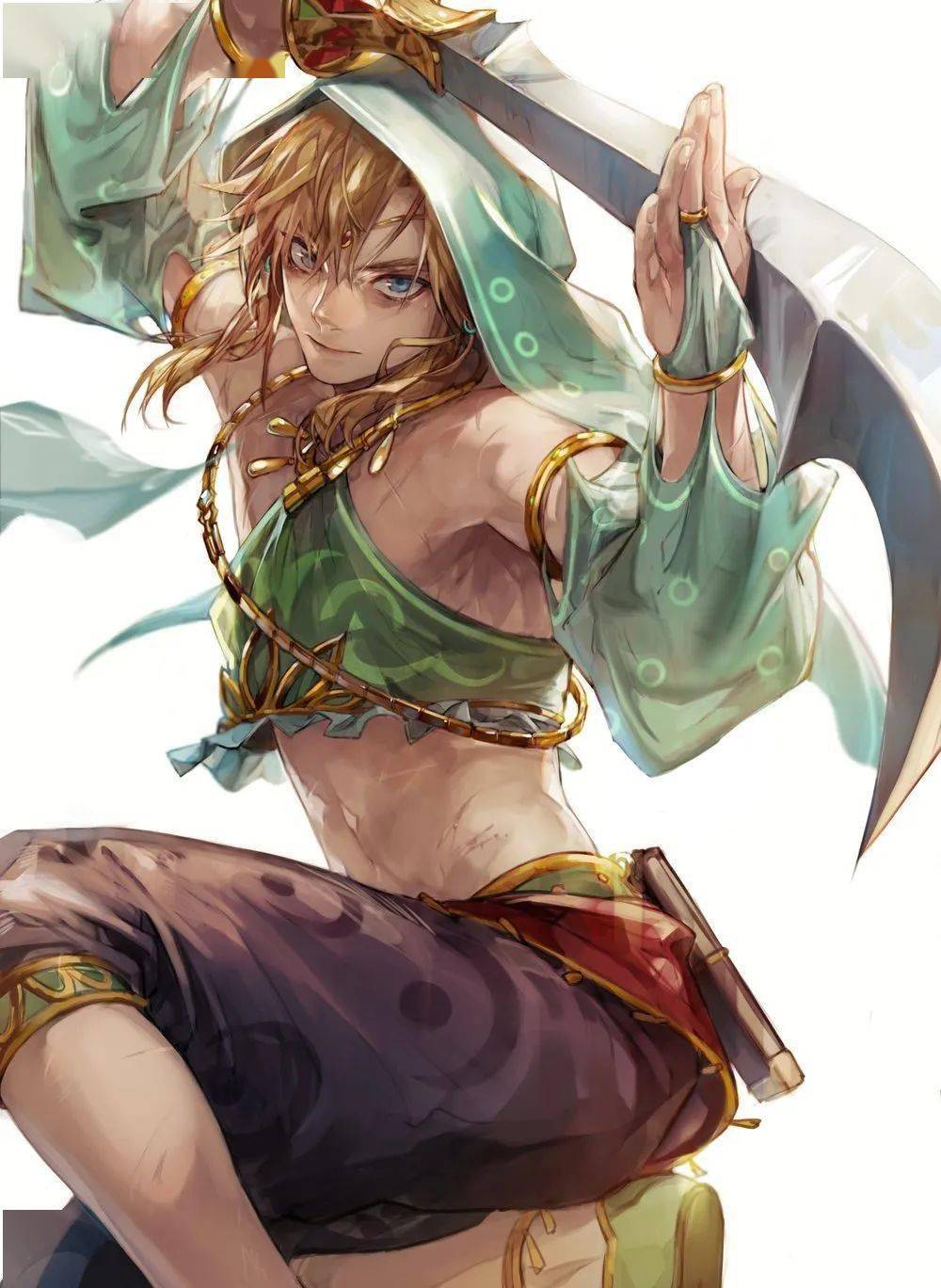 色彩明快刻画精细古韵与次元完美结合沉迷美男子的韩国画师haban