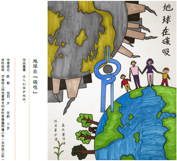 2020年空气污染宣传周3济南市空气污染与健康促进小学生创意作品巡展
