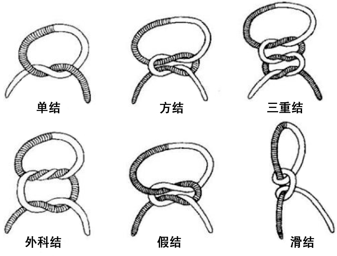 简单的活结打法图片